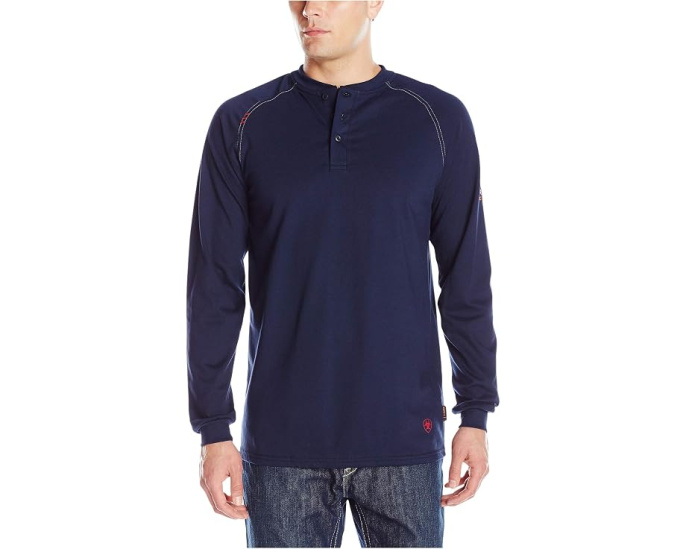 Футболка Ariat Work FR Henley с длинным рукавом