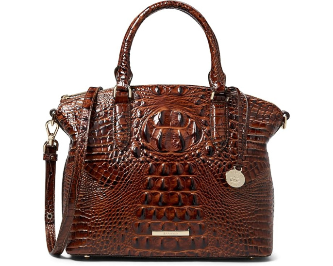 Сумка Brahmin Duxbury Satchel из текстурированной кожи с регулируемым ремнем