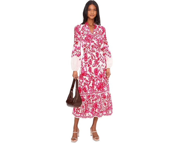 Платье миди Lilly Pulitzer Axton с присборенной талией