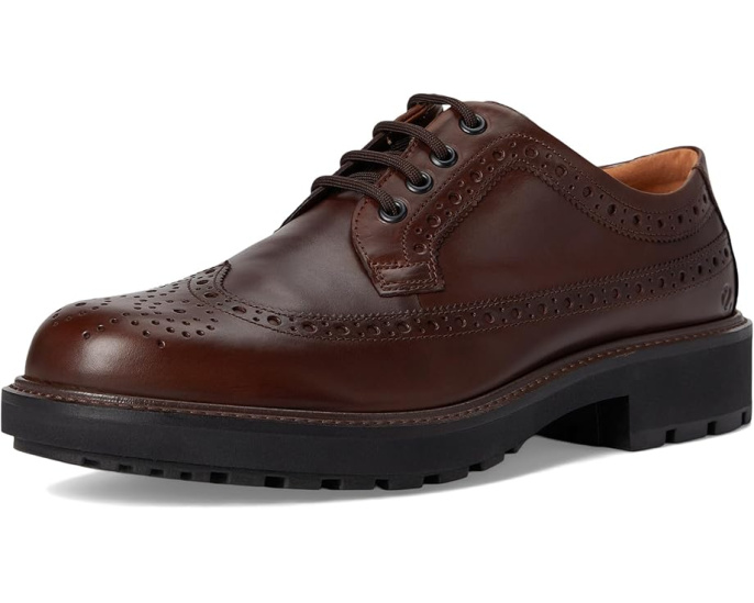 Оксфорды ECCO Oslo Wing Tip в стиле броги с резиновой подошвой