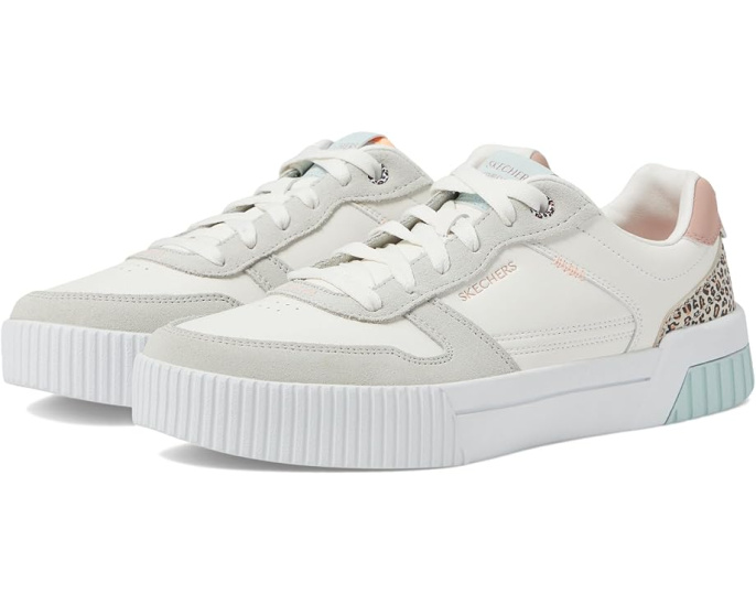 Кроссовки Skechers Court Classics Jade Feline Instinct с леопардовым принтом
