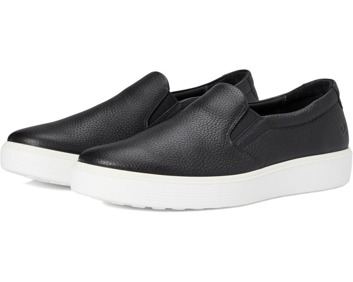 Кроссовки ECCO Soft 60 Slip-On с мягкой зернистой кожей