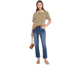 Поло KUT from the Kloth Livvy Stripe Knit с воротником