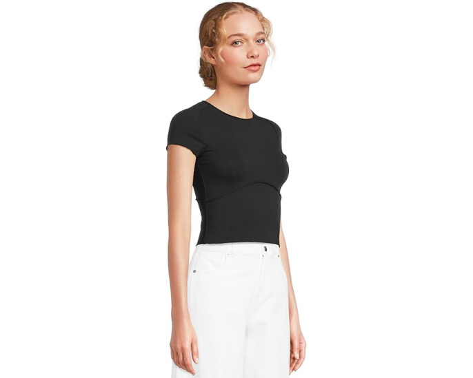 Free People футболка Protagonist с эффектом потертости