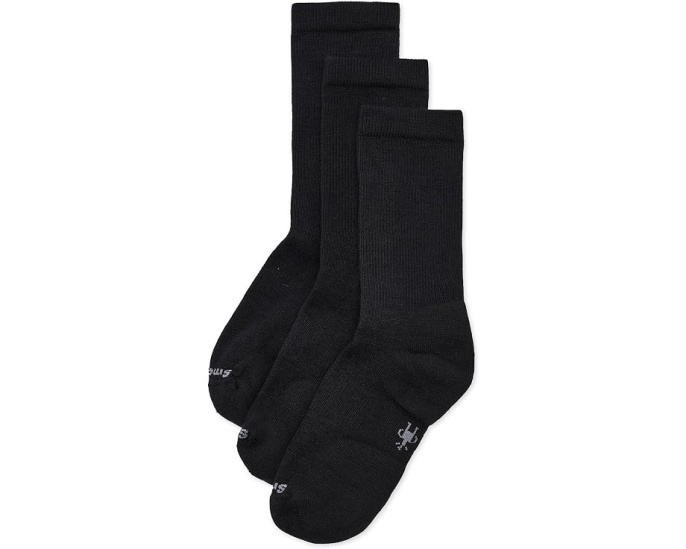 Everyday Solid Rib Crew Socks 3-Pack