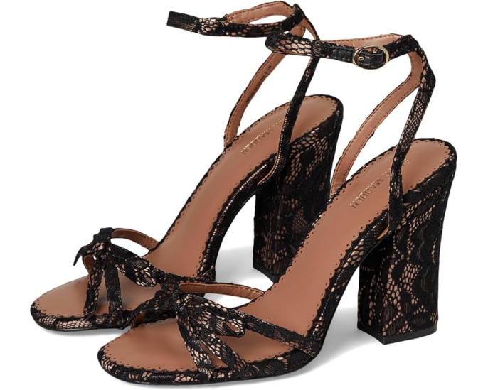 Босоножки Steve Madden Hara на каблуке с кружевным верхом и бантом