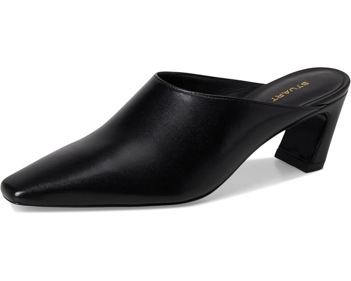 Туфли Stassi Mule 50 Stuart Weitzman с острым носком и скульптурным каблуком