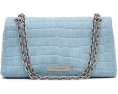 Мини-сумка Marc Jacobs The Suede Croc Dual Chain с крокодиловым тиснением