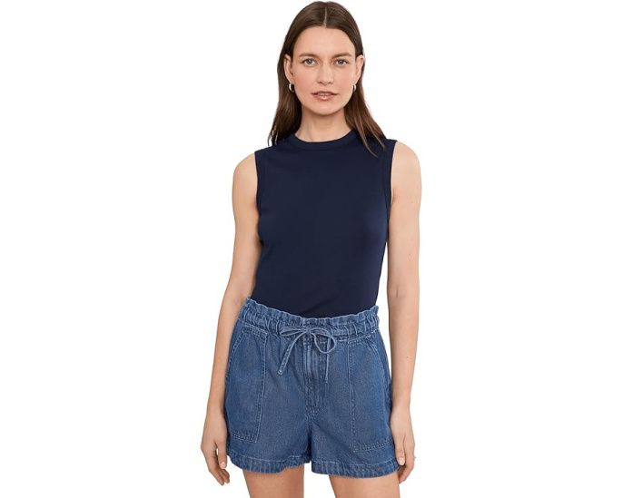 Madewell топ Ribbed Shell Tank с ребристой фактурой