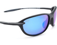 Спортивные очки Maui Jim Hookipa Ultra R Polarized с черной оправой и нейтральными серыми линзами