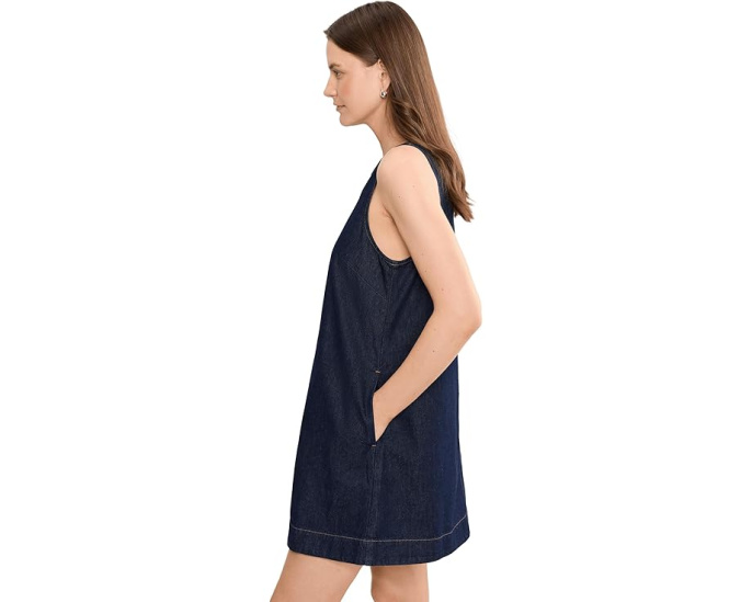 Madewell джинсовое мини платье с запахом