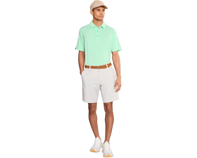 Поло Callaway Heather Jacquard с меланжевой тканью и защитой от солнца