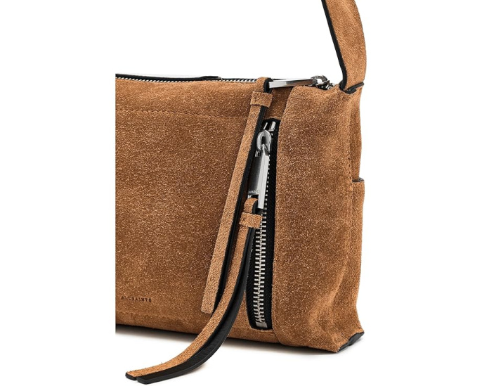 AllSaints сумка через плечо Alba Suede Zip Xbody