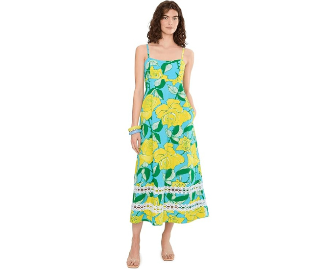 Платье миди Haliey с цветочным принтом от Lilly Pulitzer