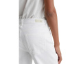 Джинсы AG Jeans Brinley Mid-Rise Straight Crop Gallery White прямого кроя