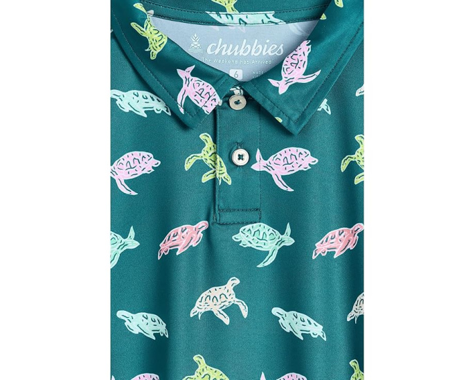 Детское поло Chubbies Kids с черепахами