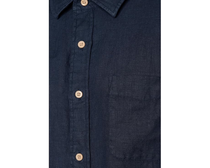Рубашка Faherty Laguna Linen Shirt из европейского льна с длинными рукавами