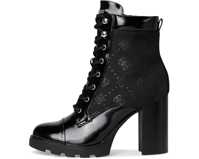 Ботильоны GUESS Nellsan на устойчивом каблуке с круглым носком
