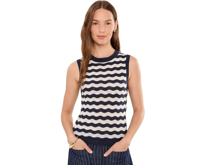 Топ Everyday Chevron Knit Shells Sanctuary с волнистым узором