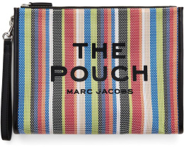 Большая сумка-пудреница The Stripe Mesh с полосатым принтом от Marc Jacobs