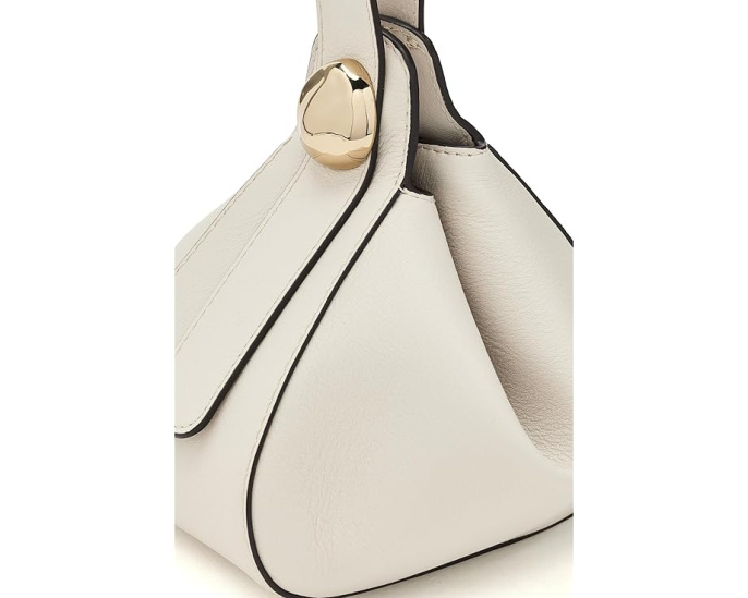 Madewell The Sculpted Metal Wristlet Bag из органической кожи