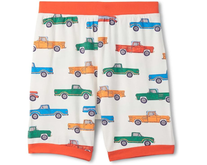 Детская пижама Hatley Trucks с короткими шортами из бамбука