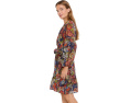 Dolman Sleeve One Tier Mini Dress with Self Belt