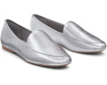 Birdies балетки Vesper Leather Flat серебристого цвета