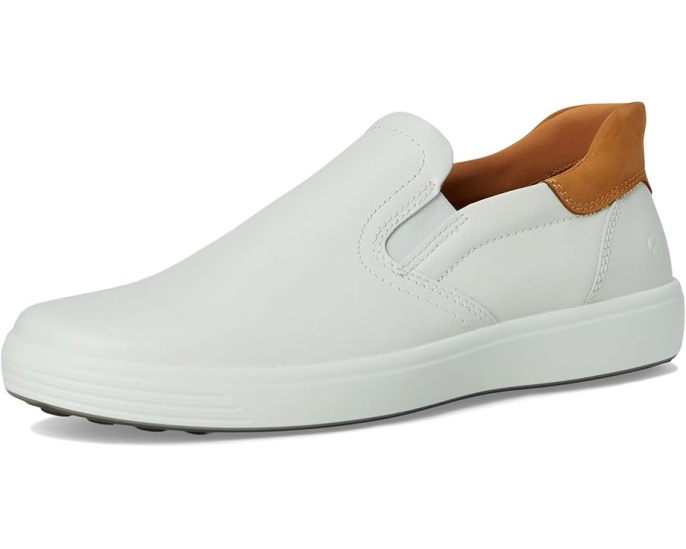 Кроссовки ECCO Soft 7 Easy Slip On с кожаным верхом и эластичными вставками