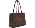 Suede Handwoven Leather Tote
