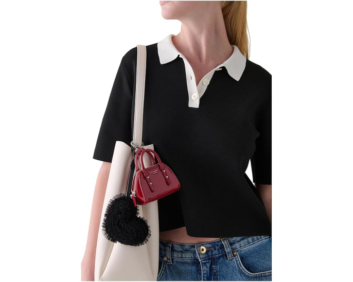 Брелок для сумки Kate Spade New York Charmed в форме сердца из тюля