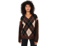 Свитер Kimberly V-Neck Argyle Knit от KUT from the Kloth