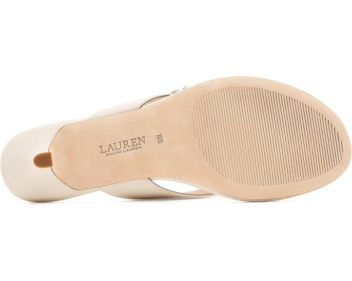 Lauren Ralph Lauren Francesca сандалии из мягкой кожи Nappa с цветочной отделкой