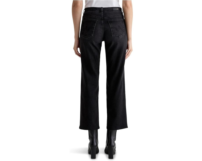 Прямые джинсы AG Jeans Brinley со средней посадкой в цвете Nebula