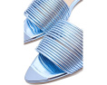 Journee Collection Feather Босоножки синие на плоском ходу с открытым носком