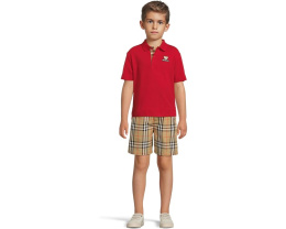Шорты Oscar в клетку Burberry Kids с отворотами