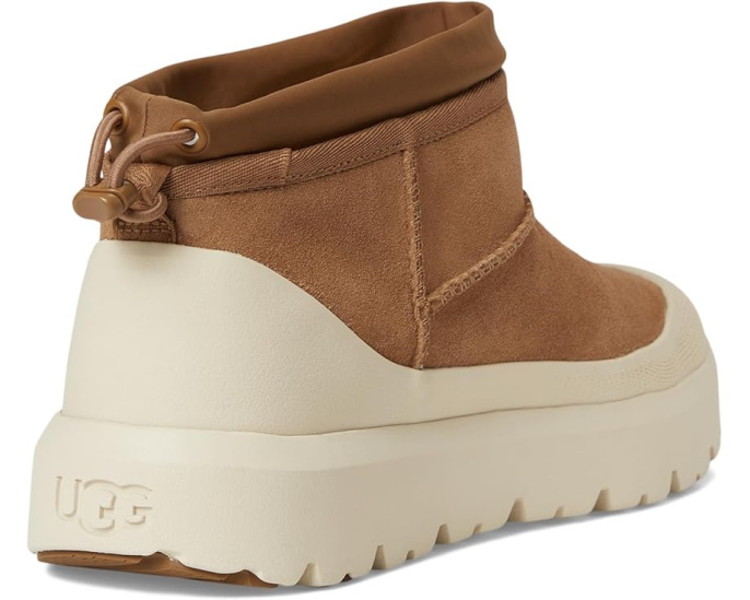 Угги UGG Classic Ultra Mini Weather Hybrid с водонепроницаемой замшей и подошвой Spider Rubber