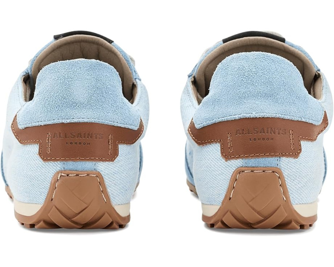 Кроссовки AllSaints Liam Low Top с эффектом денима