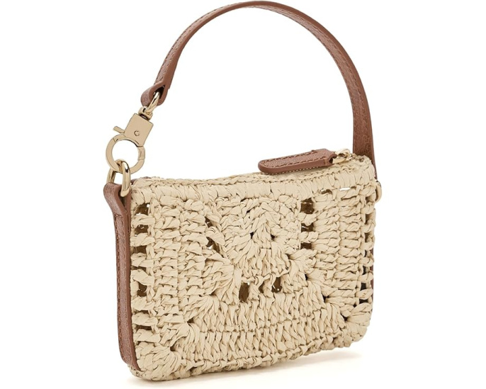 Madewell мини-сумка Straw Mini Pouch из соломки на плечо