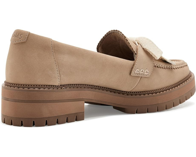 Лоферы TOMS Cara Bow с бантом и замшевым верхом