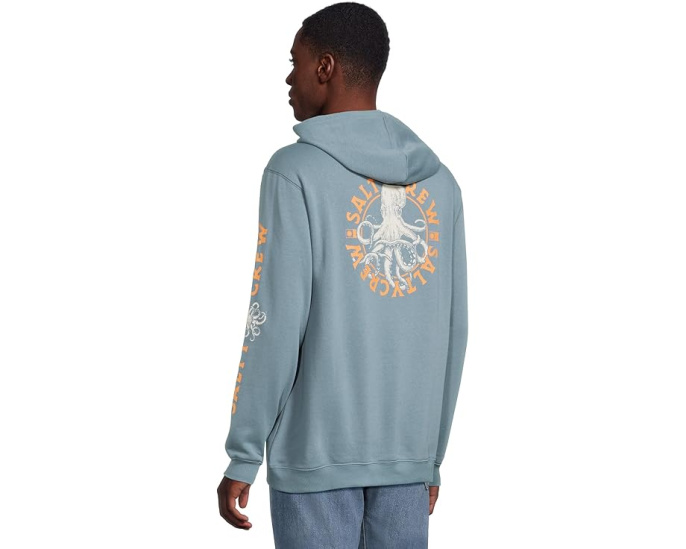 Толстовка Tentacles Fleece Salty Crew с капюшоном и принтом