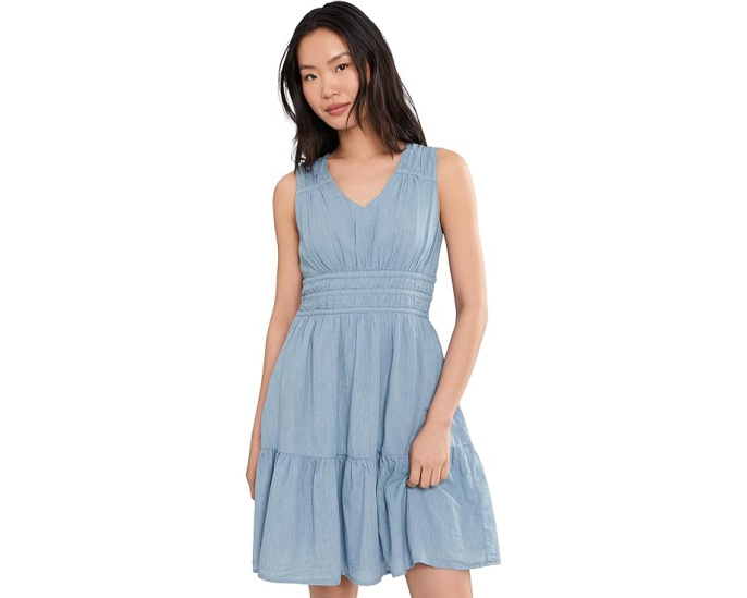 Voile Voyage Sleeveless Short Dress