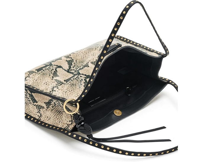 Сумка Rebecca Minkoff Dylan Shoulder из мягкой кожи с бахромой