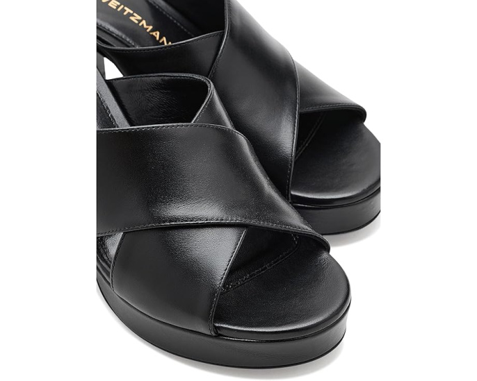 Stuart Weitzman Dayna Platform Slide босоножки на платформе черные