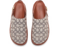 Сабо COACH Sculpted C на платформе с узором Jacquard и регулируемой пряжкой
