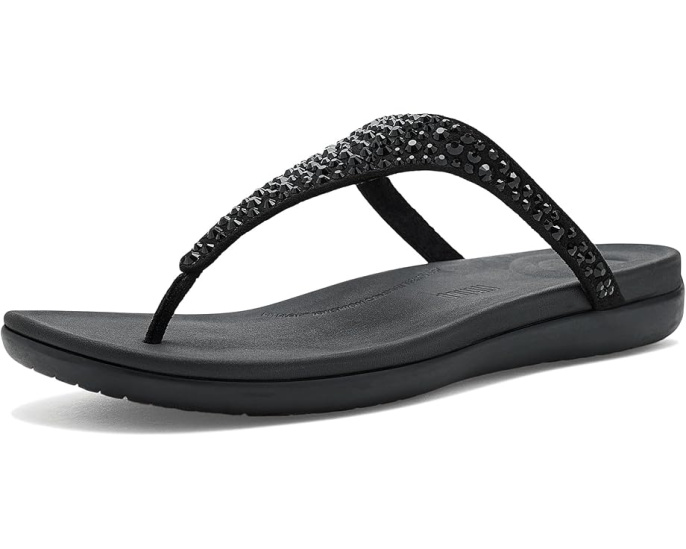 Босоножки Solay Mixed Crystal FitFlop с перепонкой на мыске