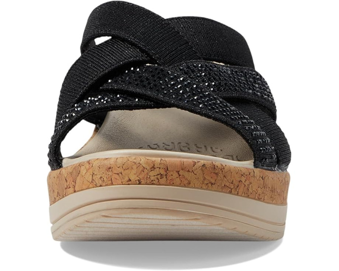 Bzees Сандалии Reign Wedge с пробковым клином и поддержкой свода стопы