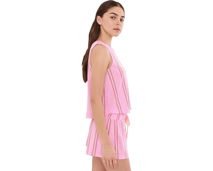 Комплект топа и шорт Star Seeker Tank Shortie Set HONEYDEW в полоску