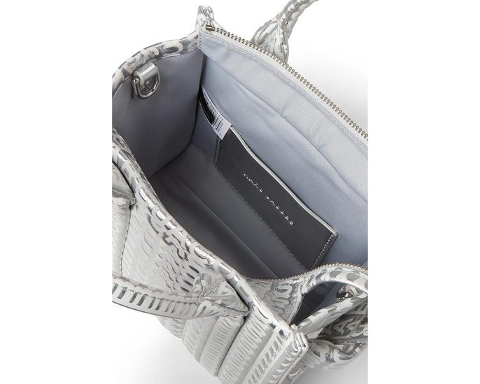 Металлическая сумка-тоут Marc Jacobs The Monogram Metallic Leather Crossbody Tote Bag