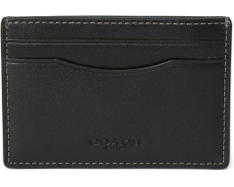 Картхолдер COACH с клипсой для денег из натуральной зернистой кожи